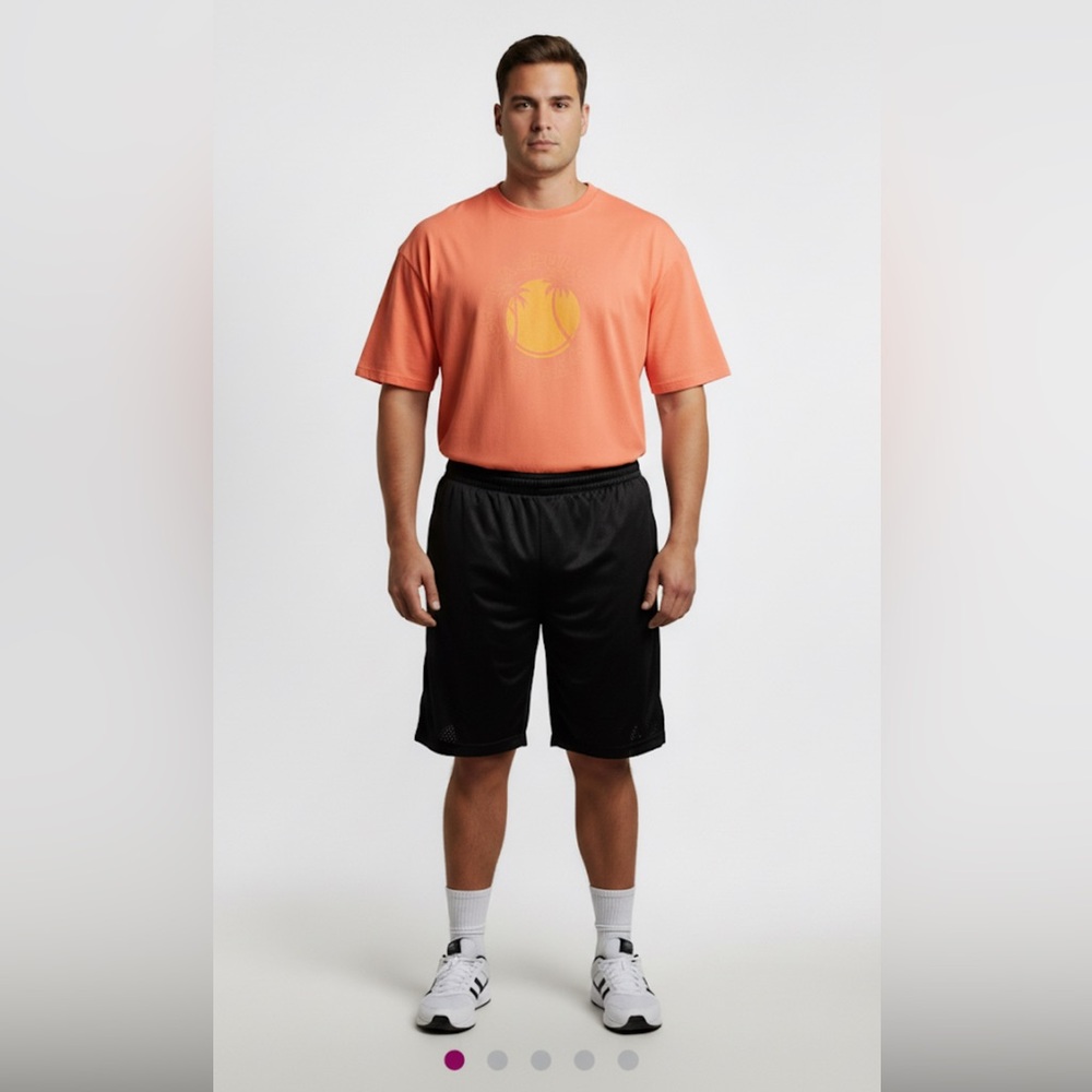 🔥2/$10 3/$12  adidas 3XL Orange Short Sleeve Men's Tee